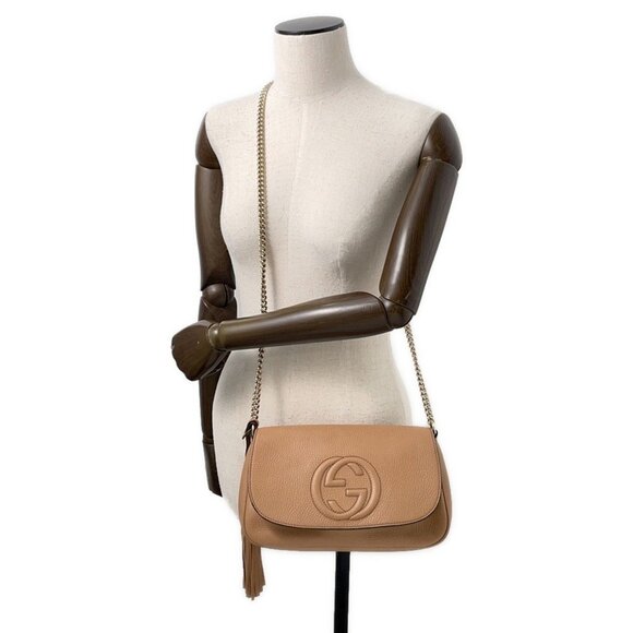 GUCCI Beige Leather Bag - Picture 4 of 13